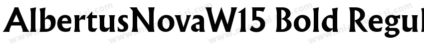 AlbertusNovaW15 Bold Regular字体转换